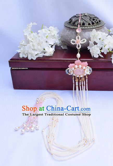 Handmade Chinese Ancient Princess Tassel Pendant Traditional Hanfu Waist Accessories for Women