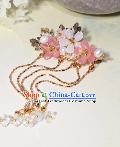 Chinese Ancient Princess Hairpins Tassel Hair Claws Traditional Hanfu Hair Accessories for Women