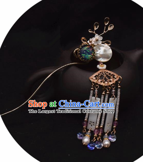 Chinese Ancient Palace Hair Clip Princess Cloisonne Hairpins Traditional Handmade Hanfu Hair Accessories for Women