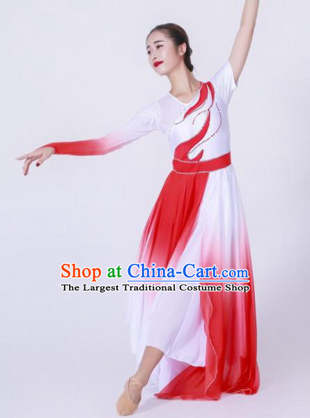 Chinese Modern Dance Stage Costume Traditional Spring Festival Gala Opening Dance Dress for Women