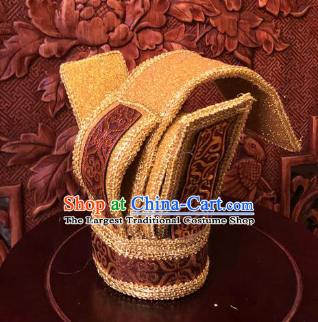 Traditional Chinese Han Dynasty Minister Hairdo Crown Hair Accessories Ancient Nobility Childe Hat for Men