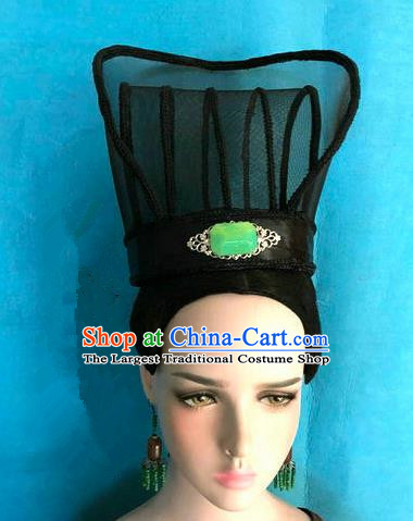 Traditional Chinese Qin Dynasty Minister Hairdo Crown Hair Accessories Ancient Nobility Childe Hat for Men