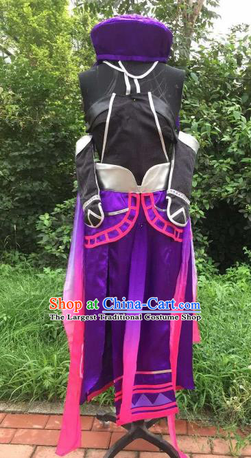 Traditional Chinese Cosplay Young Hero Hanfu Clothing Ancient Swordsman Embroidered Costume for Men