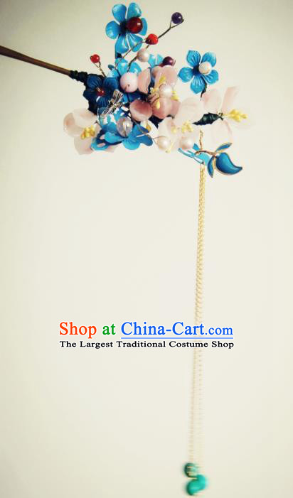 Handmade Chinese Ancient Princess Hairpins Tassel Step Shake Headwear Hair Accessories for Women