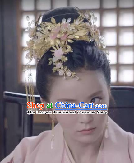 Chinese Handmade Hanfu Bride Hair Crown Hairpins Traditional Ancient Imperial Consort Hair Accessories for Women