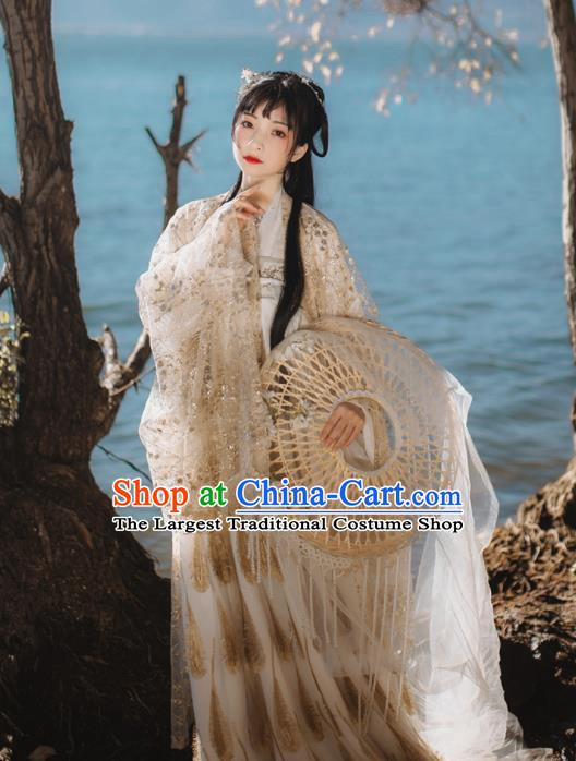 Chinese Traditional Ancient Court Lady Hanfu Dress Tang Dynasty Princess Historical Costume for Women