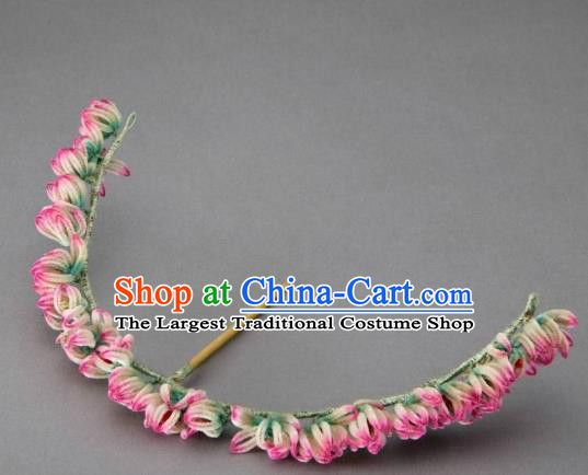 Chinese Handmade Velvet Hairpins Ancient Palace Hair Accessories Headwear for Women
