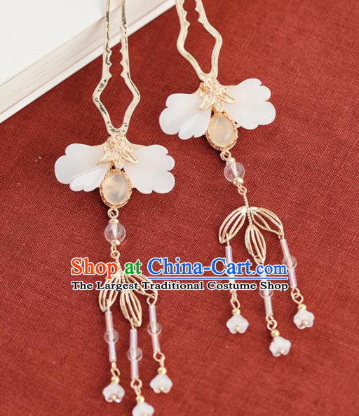 Chinese Handmade Shell Hair Clips Hairpins Ancient Princess Hair Accessories Headwear for Women