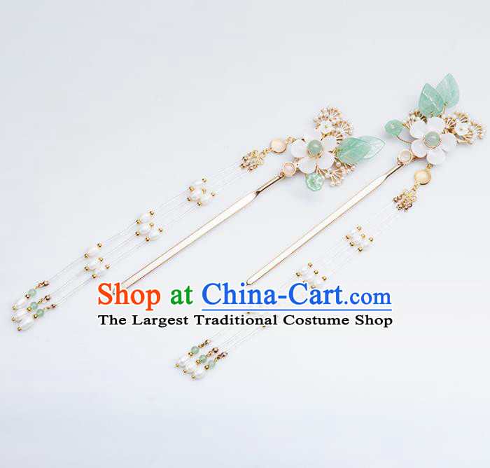 Chinese Handmade Hanfu Hairpins Tassel Step Shake Ancient Princess Hair Accessories Headwear for Women