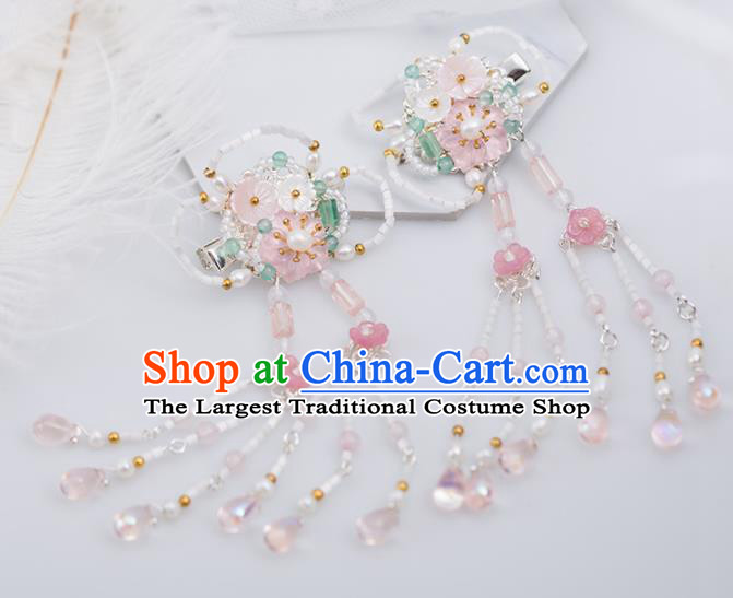 Chinese Handmade Hanfu Tassel Hair Claws Hairpins Ancient Princess Hair Accessories Headwear for Women