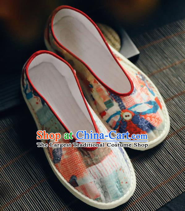 Chinese Handmade Cloth Shoes Traditional National Shoes Ancient Princess Hanfu Shoes for Women