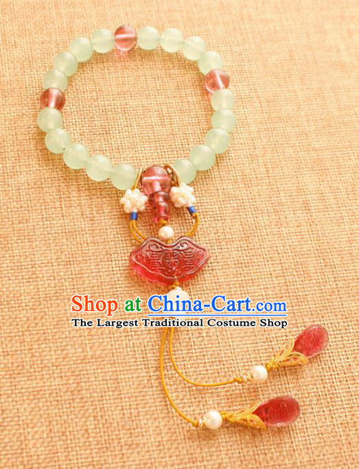 Chinese Handmade Palace Pendant Accessories Ancient Queen Agate Brooch Headwear for Women