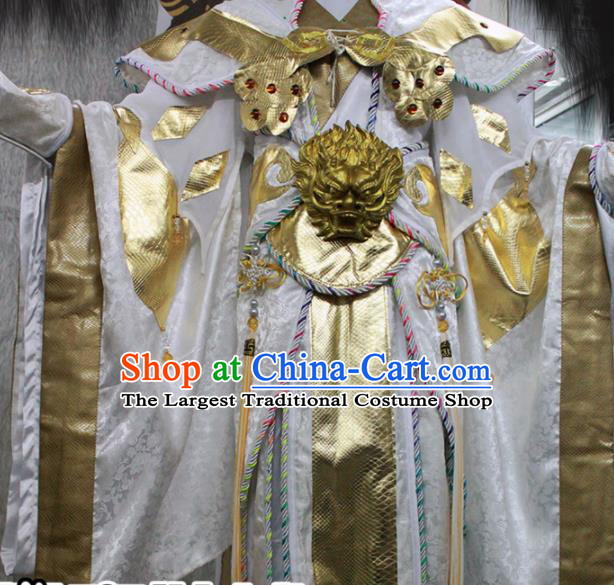 Chinese Traditional Cosplay Royal Highness Costume Ancient Swordsman Hanfu Clothing for Men