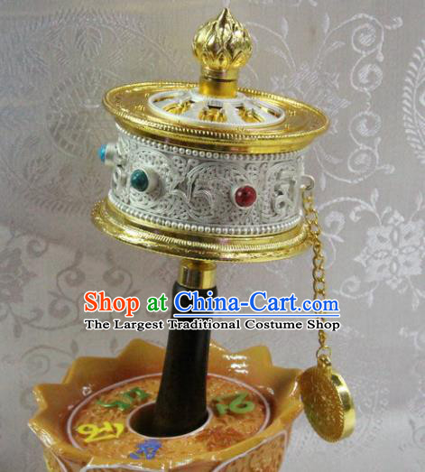 Chinese Traditional Buddhism Prayer Wheel Feng Shui Items Vajrayana Buddhist Decoration