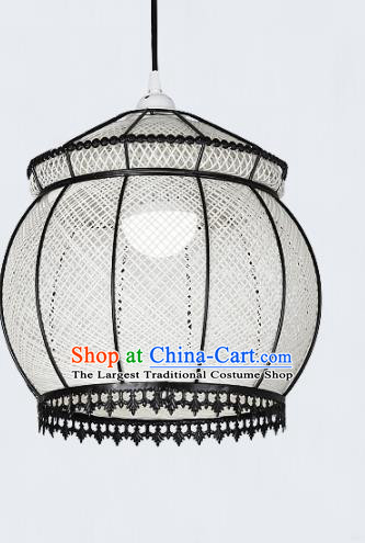 Chinese Traditional Hanging Lantern Handmade Vine Palace Lanterns Ceiling Lamp