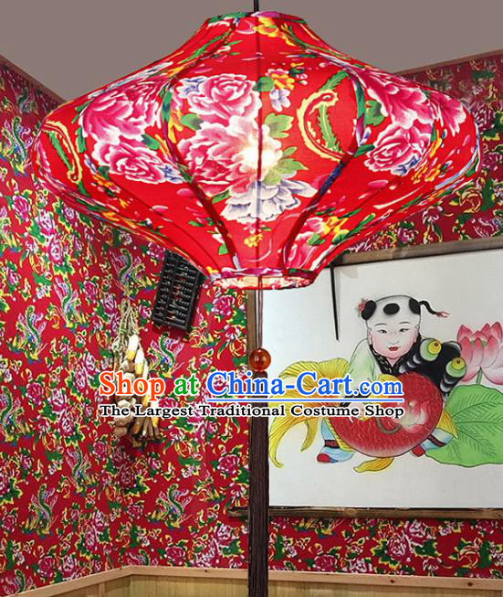 Chinese Traditional Red Palace Lantern Handmade New Year Lanterns Hanging Lamp