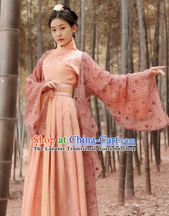 Chinese Ancient Nobility Lady Hanfu Dress Han Dynasty Imperial Consort Historical Costume for Women