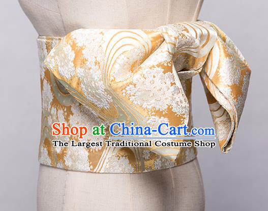 Japanese Traditional Handmade Kimono Belts Asian Japan Geisha Yukata Brocade Waistband for Women