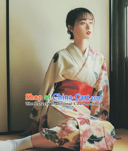 Japanese Traditional Costume Furisode Kimono Dress Asian Japan Yukata for Women