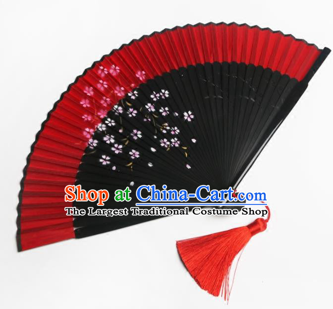 Japanese Traditional Accordion Folding Fans Asian Japan Handmade Geisha Kimono Fan for Women