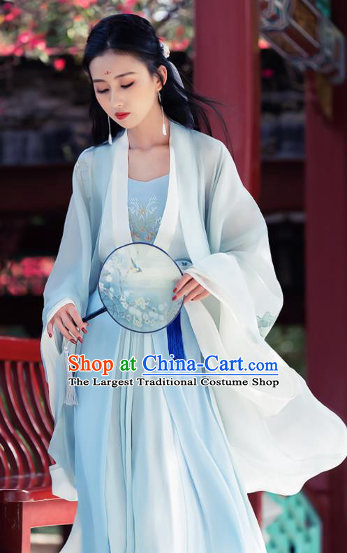 Ancient Chinese Song Dynasty Historical Costume Traditional Nobility Lady Embroidered Hanfu Dress for Women