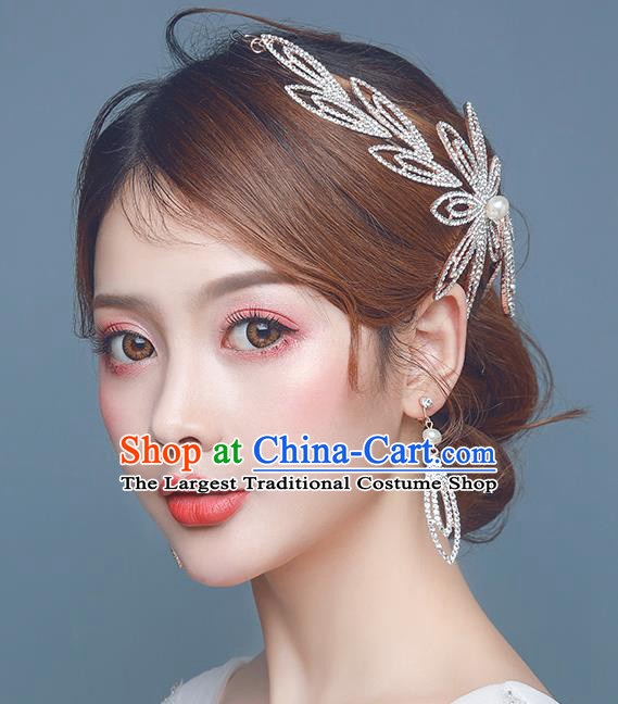 Handmade Wedding Hair Accessories Baroque Bride Crystal Hair Stick for Women