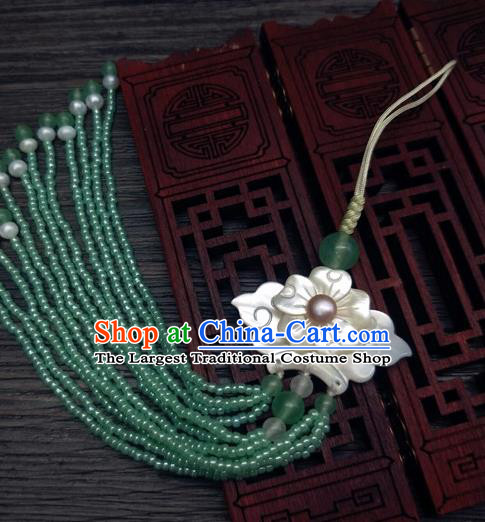 Traditional Chinese Ancient Palace Jade Brooch Handmade Hanfu Breastpin Pendant for Women