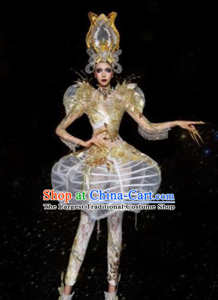 Handmade Modern Fancywork Stage Show Dress Halloween Cosplay Fancy Ball Costume for Women