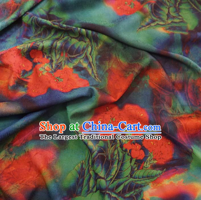 Asian Chinese Traditional Pattern Watered Gauze Cheongsam Silk Fabric Chinese Fabric Material