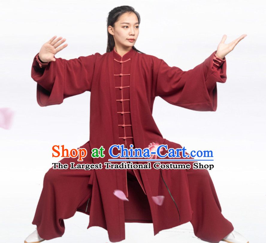 Good Meaning Lotus Chinese Traditional Competition Championship Professional Tai Chi Uniforms Taiji Kung Fu Wing Chun Kungfu Tai Ji Sword Master Clothing Suits Clothing