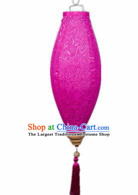 Handmade Chinese Traditional Lantern Rosy Silk Lanterns Ceiling Lamp New Year Lantern