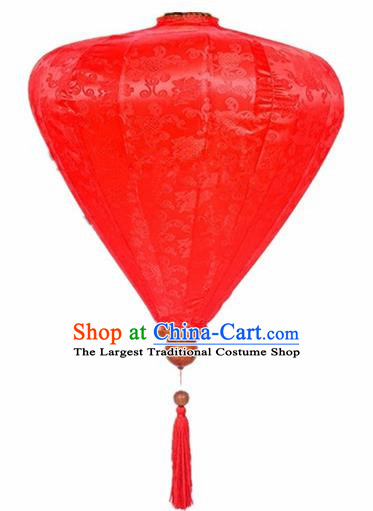 Chinese Traditional Lantern Handmade Red Silk Lanterns Ceiling Lamp New Year Lantern