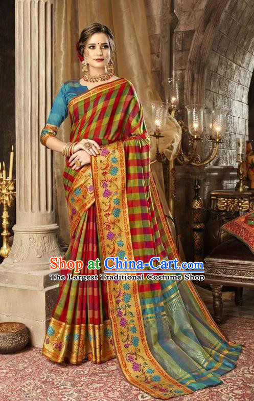 Asian India Traditional Bollywood Queen Sari Dress Indian Court Costume for Women