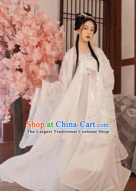 Ancient Chinese Peri Princess Historical Costume Traditional Tang Dynasty Court Hanfu Dress for Women