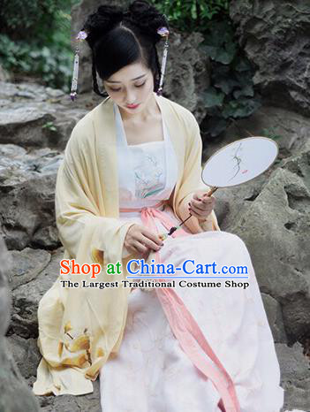 Traditional Chinese Ming Dynasty Imperial Consort Embroidered Hanfu Dress Ancient Drama Palace Lady Historical Costume for Women