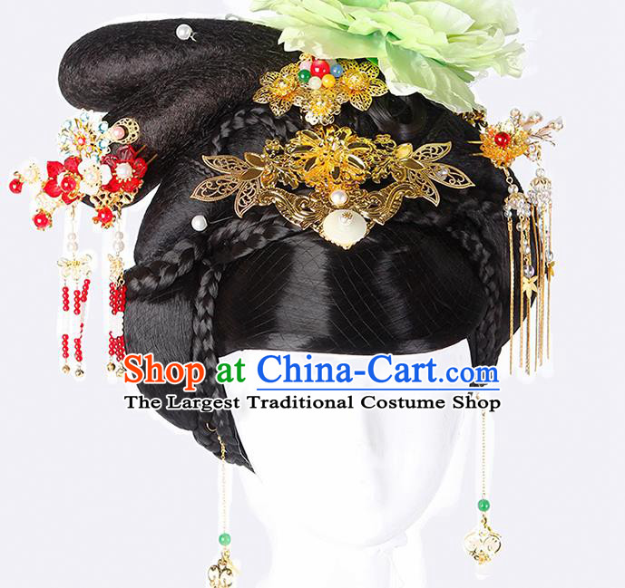 China Ancient Queen Hairpins Chinese Traditional Hanfu Hair Comb Hair Accessories for Women