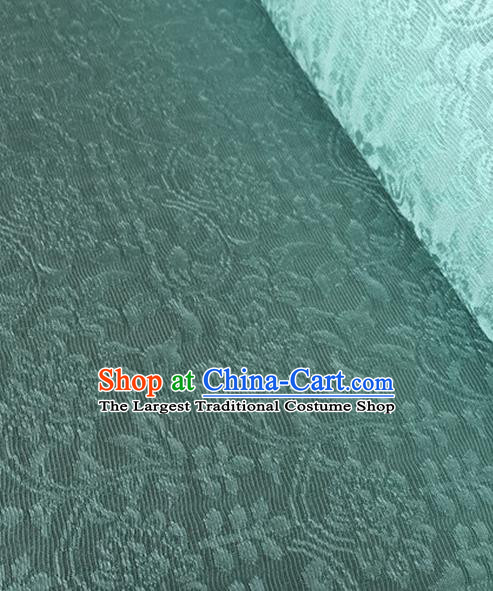 Chinese Traditional Wealth Flowers Pattern Design Light Green Brocade Fabric Asian Silk Fabric Chinese Fabric Material