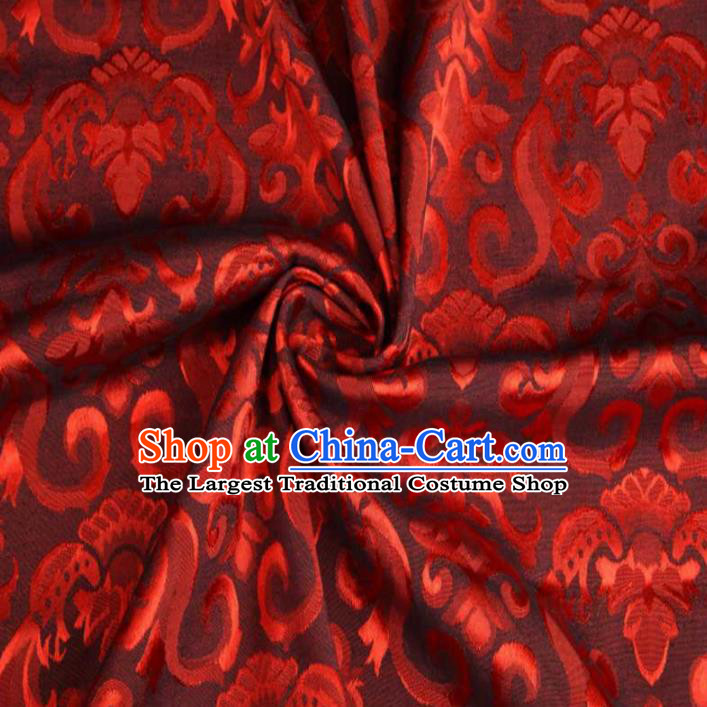 Chinese Classical Didymaotus Pattern Design Black Brocade Traditional Hanfu Silk Fabric Tang Suit Fabric Material