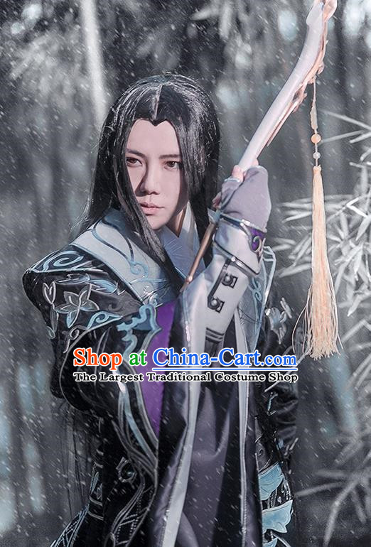 Chinese Traditional Cosplay General Costume Ancient Swordsman Hanfu Clothing for Men