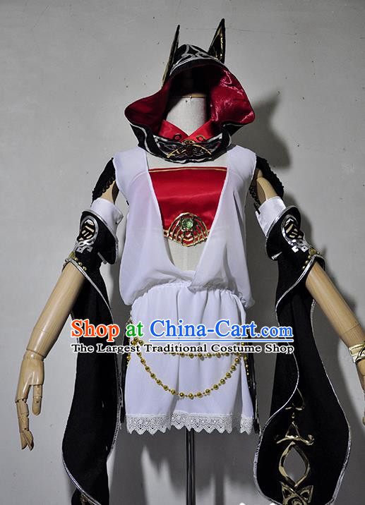 Chinese Traditional Cosplay Young Lady Costume Ancient Swordsman Dress for Women