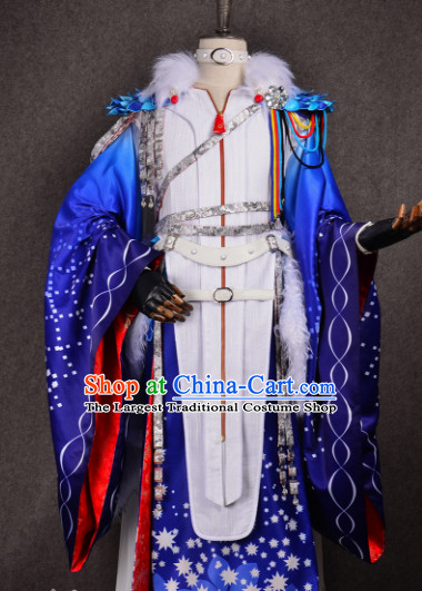 Chinese Traditional Cosplay Royal Highness Costume Ancient Swordsman Hanfu Clothing for Men