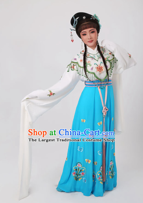 Chinese Traditional Peking Opera Princess Dress Ancient Palace Lady Embroidered Costume for Women