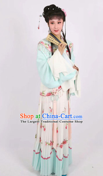 Chinese Traditional Peking Opera Actress Embroidered Dress Ancient Peri Princess Costume for Women