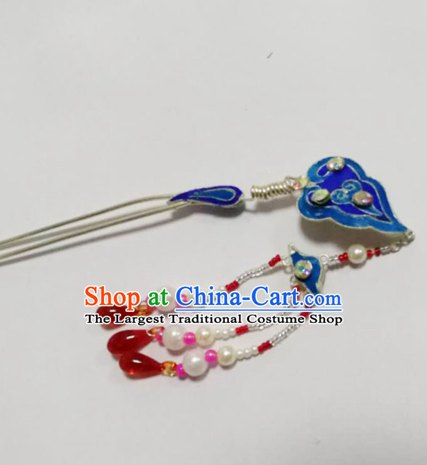 Chinese Ancient Court Cloud Tassel Hairpins Traditional Beijing Opera Diva Hair Accessories for Adults