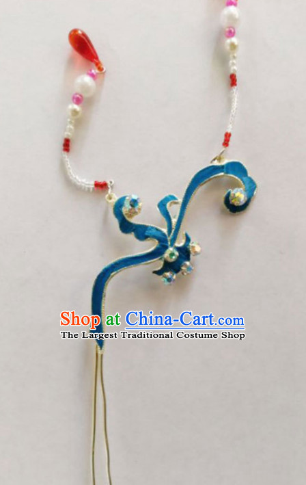 Chinese Ancient Court Princess Tassel Hair Clip Hairpins Traditional Beijing Opera Diva Hair Accessories for Adults