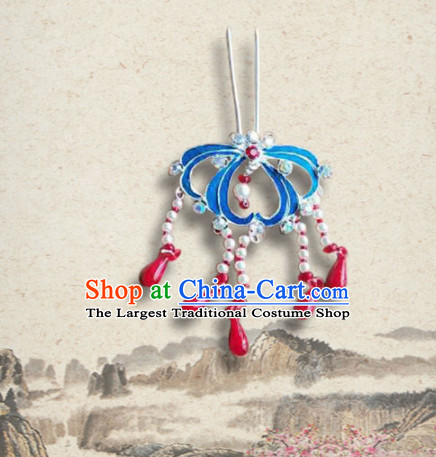 Chinese Ancient Queen Hairpins Palace Tassel Hair Clip Traditional Beijing Opera Diva Court Hair Accessories for Adults