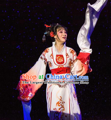 Chinese Traditional Opera Imperial Consort Dress Ancient Beijing Opera Diva Embroidered Costume for Women