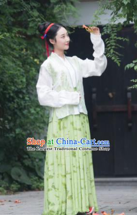 Chinese Song Dynasty Aristocratic Lady Replica Costume Traditional Ancient Court Hanfu Dress for Women