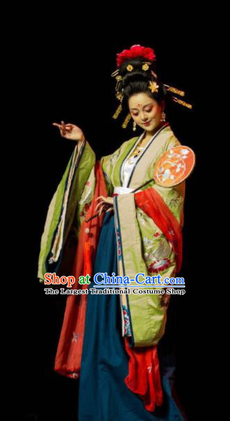 Chinese Traditional Tang Dynasty Empress Hanfu Dress Ancient Court Queen Replica Costume for Women