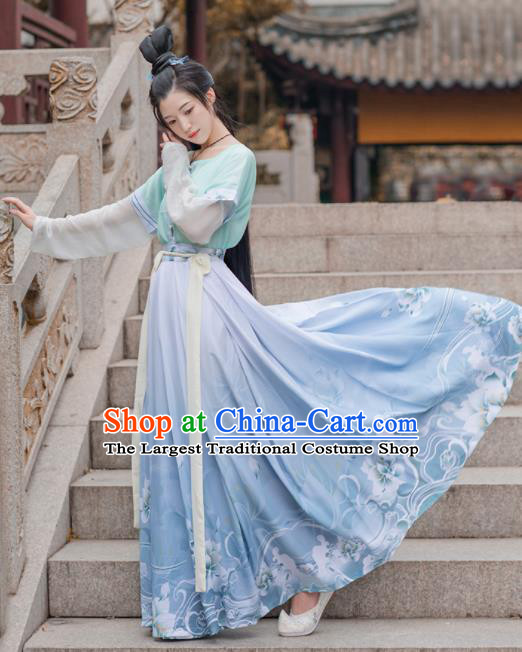 Chinese Ancient Tang Dynasty Hanfu Dress Antique Traditional Nobility Lady Historical Costume for Women